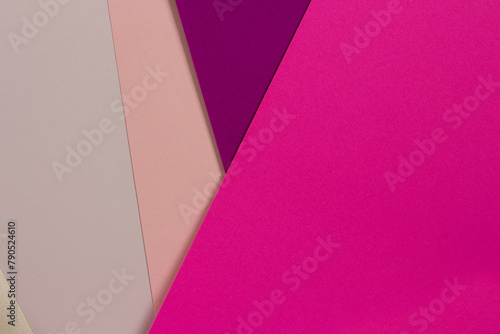 Colorful cardboard sheets layout in pink and purple shades © nongpriya