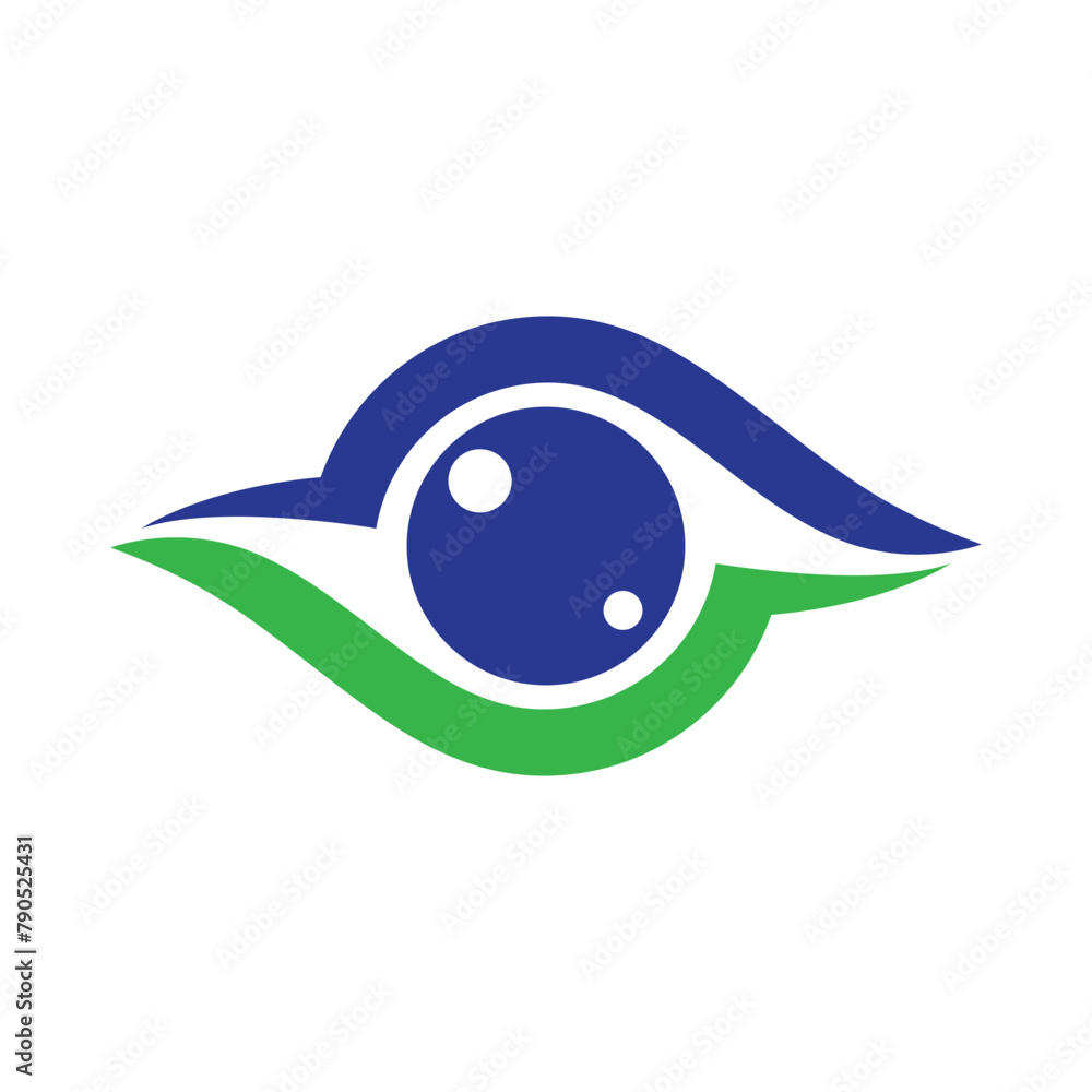 Obraz premium health and eye care logo design