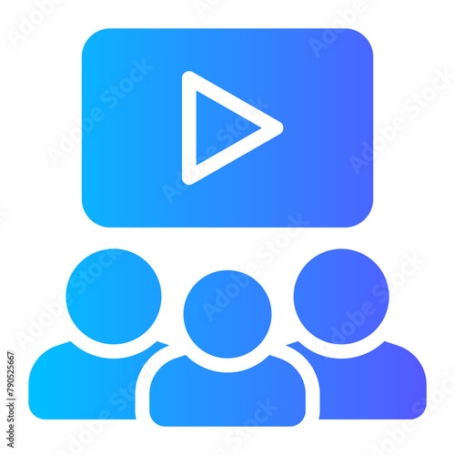 viewer gradient icon