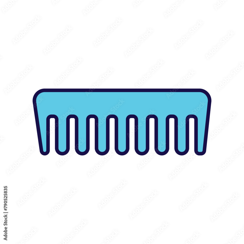 hair comb icon with white background vector stock illustration hair comb icon with white background vector stock illustration