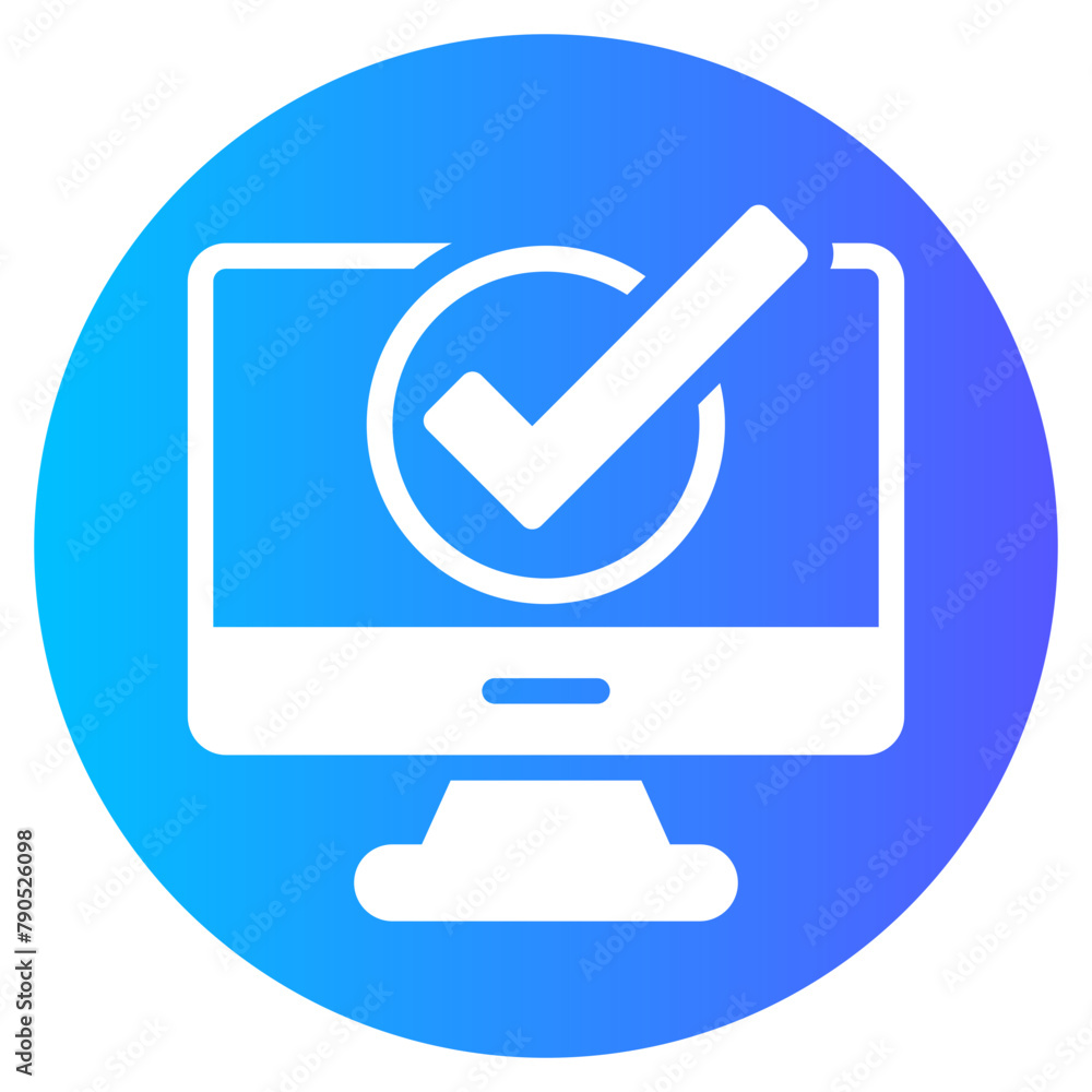 computer gradient icon computer gradient icon