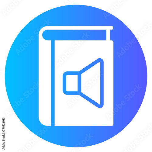 audio book gradient icon