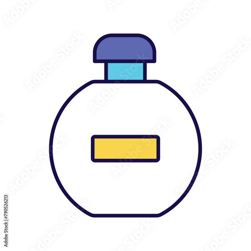 perfume bottle icon with white background vector stock illustration