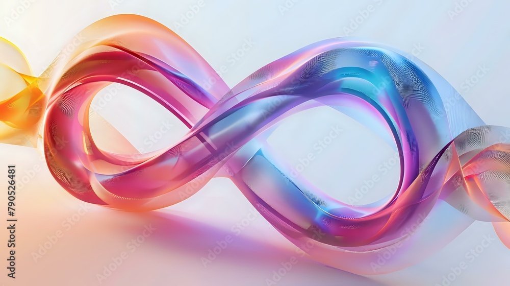 Dynamic Neon Infinity Symbol Art Dynamic Neon Infinity Symbol Art