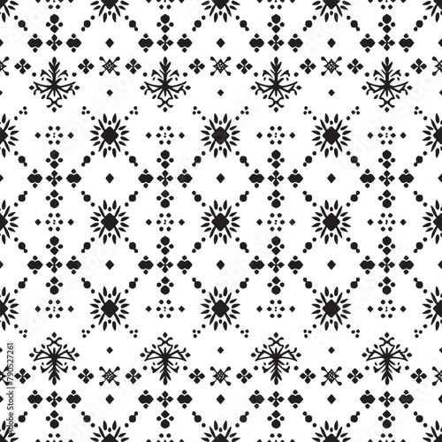 Collection of seamless ornamental vector pattern