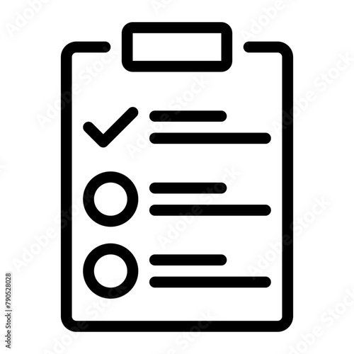 clipboard line icon