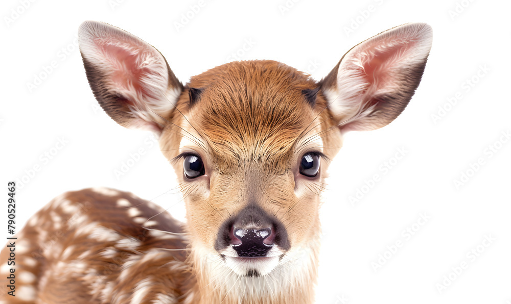 Baby Deer isolated on white background, Generative AI 