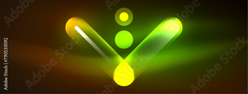 A neon green and yellow glowing circle, resembling a terrestrial plant, on a dark background. The visual effect lighting creates a liquid and gaslike appearance, reminiscent of grass and plants