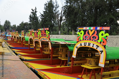 Xochimilco, boats mexico