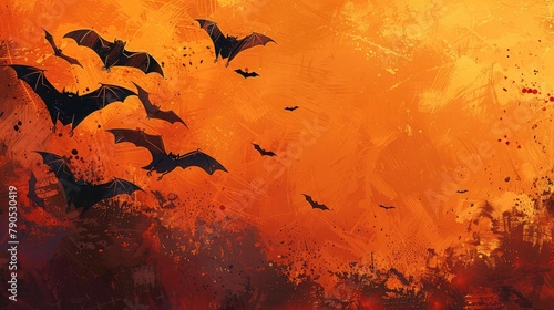 banner background International Bat Appreciation Day theme, and wide copy space, for banner, UHD image