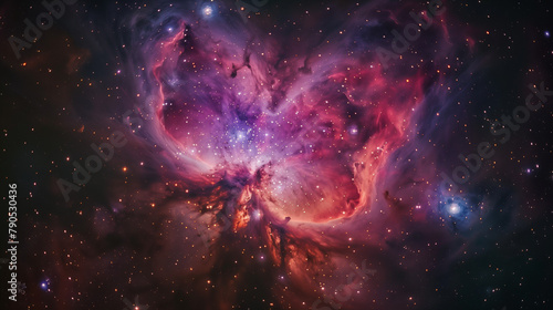 nebula, universe, space, computer desktop, screen protector , wallpaper, purple, pink, red  photo