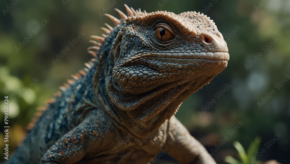 Obraz premium lizard in the jungle 