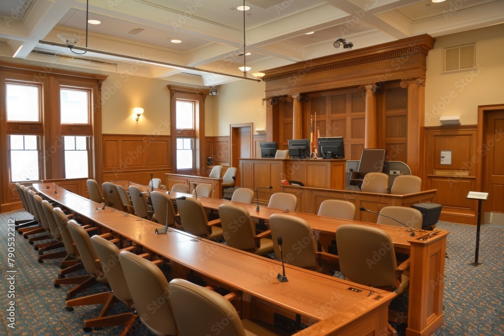 courtroom focus on economic litigation