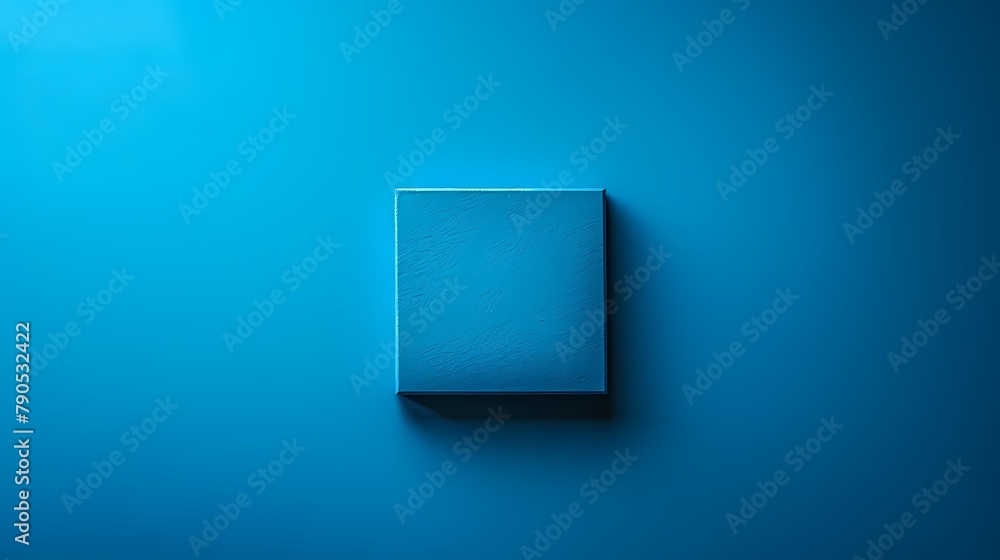 **blank blue note on solid backgriound