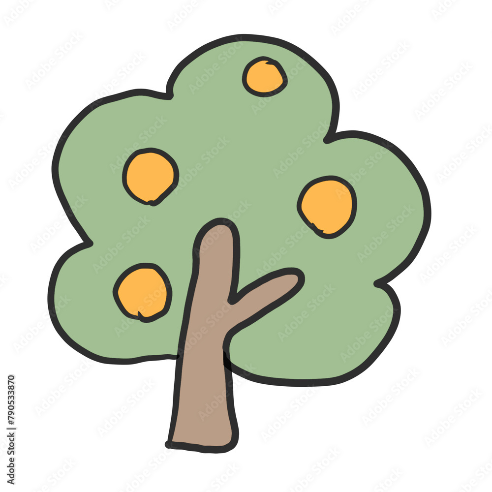 Happy Frog in Tree Cartoon Illustration Happy Frog in Tree Cartoon Illustration