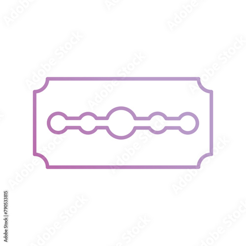 razor blade icon with white background vector stock illustration