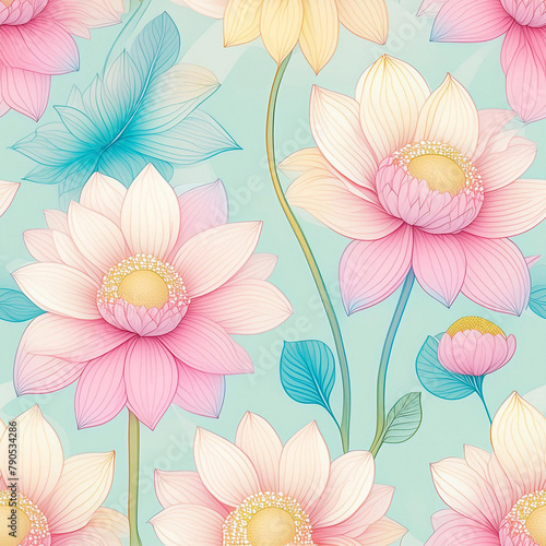 Flowers Seamless  cloth pattern