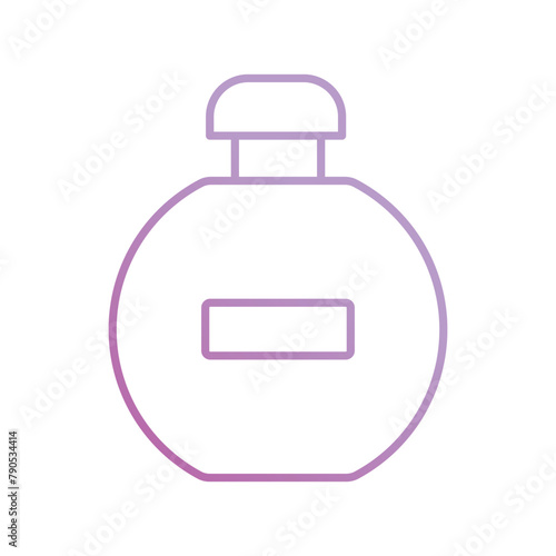 perfume bottle icon with white background vector stock illustration