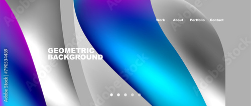 A waterinspired geometric background featuring electric blue and magenta lines on a gray backdrop. The design resembles an automotive lighting pattern, suitable for sportswear and plastic materials
