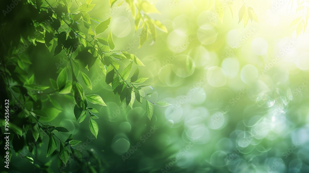 Sunlight through forest leaves Sunlight through forest leaves