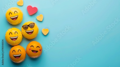 World emoji day 3d banner background. Emoji Celebration 3D Banner Background. World emoji day with a funny emojis. World smile day emojis. Mental health assessment, world mental health day concept.