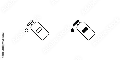 lotion icon with white background vector stock illustration