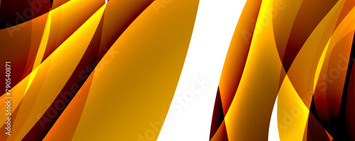 A closeup, macro photography of a flowering plant with yellow and red petals creating an abstract pattern. The amber hues and tints and shades add a vibrant touch to the image