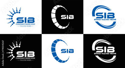 SIB logo. S I B design. White SIB letter. SIB, S I B letter logo design. Initial letter SIB linked circle uppercase monogram logo. S I B letter logo vector design. top logo, Most Recent, Featured,