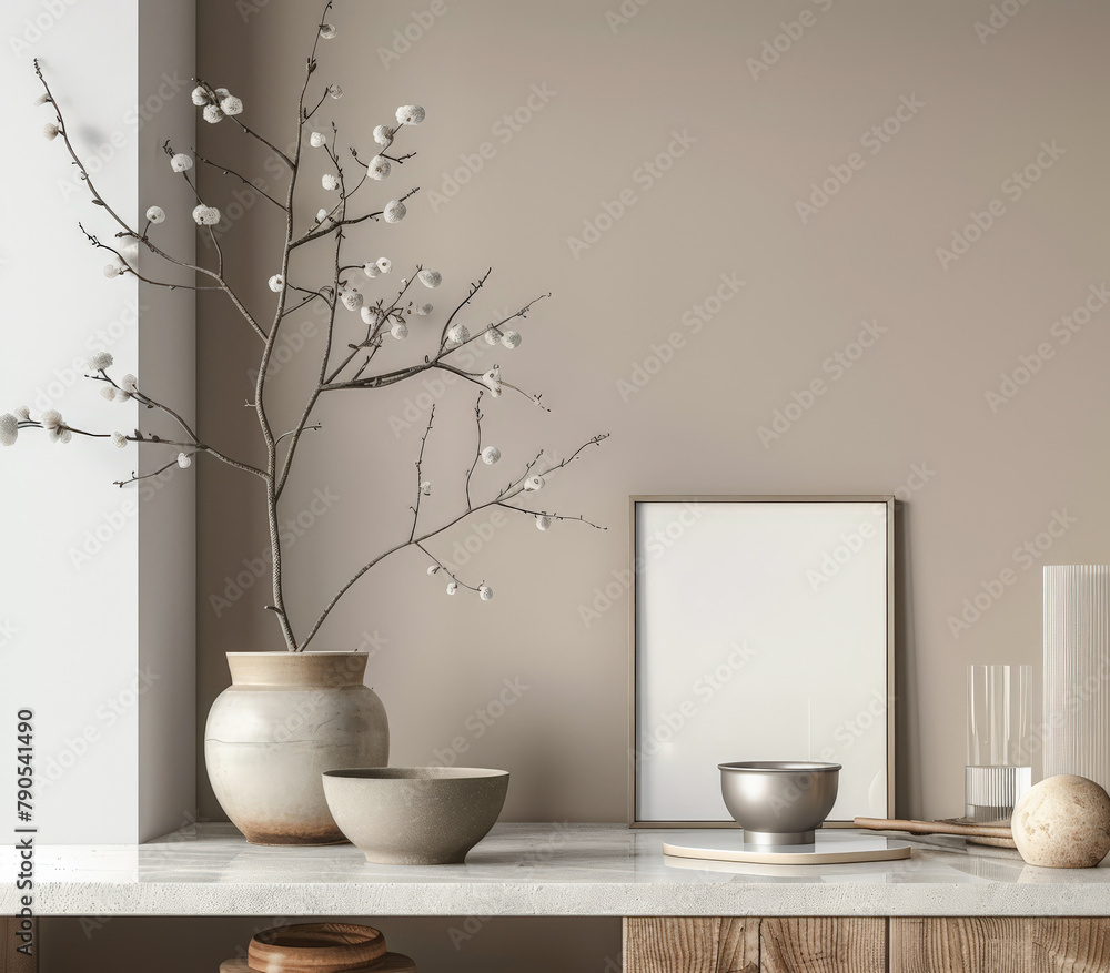 Minimalist and elegant modern interiors in neutral tones. Home decor composition. Minimalist and elegant modern interiors in neutral tones. Home decor composition.