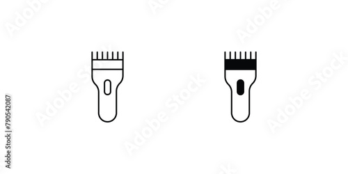 electric shaver icon with white background vector stock illustration