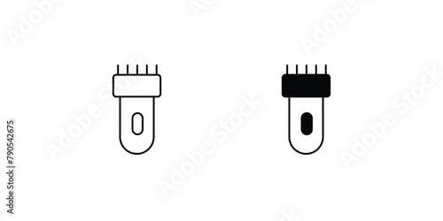 trimmer icon with white background vector stock illustration