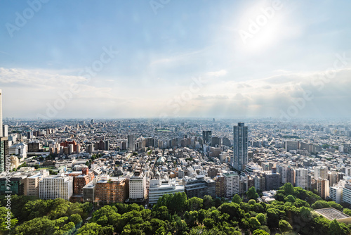 東京都庁から望む中野方面の景色 東京都新宿区西新宿