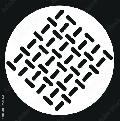 anti slip floor, mental texture. black icon on white background işaret ve nesneler