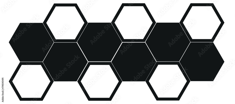black honeycomb speech symbol on white background black honeycomb speech symbol on white background