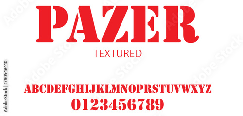 Pazer . the luxury elegant royal font alphabet vector set. 