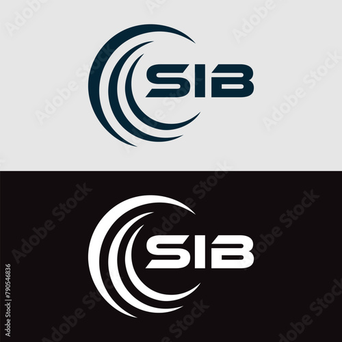 SIB logo. S I B design. White SIB letter. SIB, S I B letter logo design. Initial letter SIB linked circle uppercase monogram logo. S I B letter logo vector design. top logo, Most Recent, Featured,