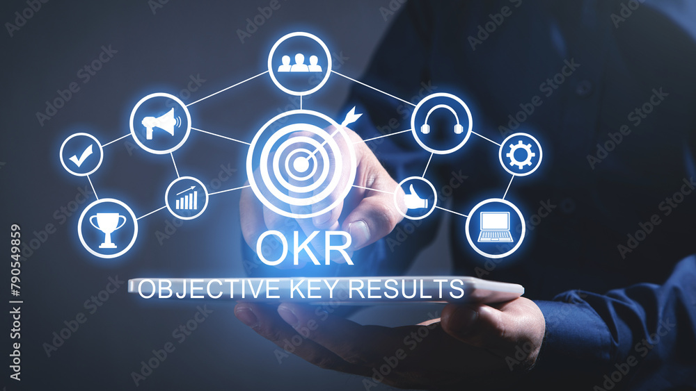 OKR. Objective Key Results. Business concept OKR. Objective Key Results. Business concept