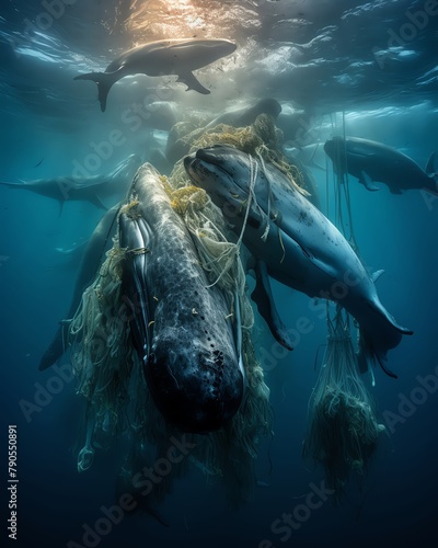 A pod of whales, accidentally entangled in a discarded fishing net, became an internet sensation after their clicks and songs were mistakenly interpreted as bullish whale calls on a popular cryptocurr