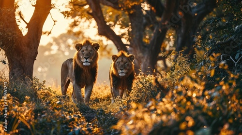 Golden Hour Lions photo