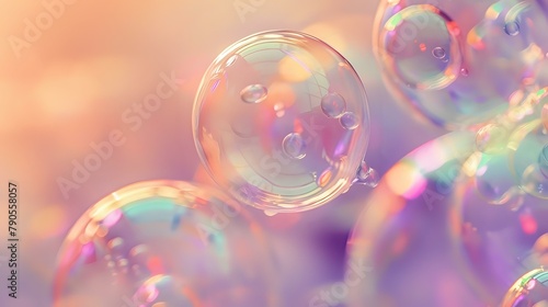 Tranquil Elegance: Soft Pastel Orbs Creating a Peaceful Mood