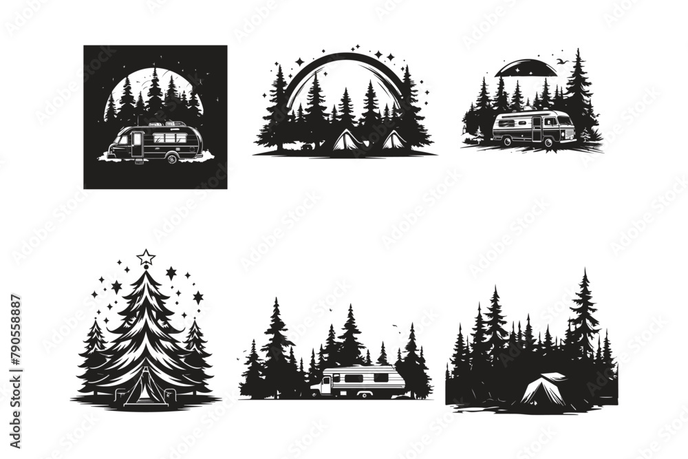 Set of Camping tent and bus silhouette, Camping gear,
Tent set,
Outdoor essentials,
Camping equipment,
Silhouette art,
Camping supplies,
Adventure gear,
Tent and bus combo,
Outdoor silhouette,
Set of Camping tent and bus silhouette, Camping gear,
Tent set,
Outdoor essentials,
Camping equipment,
Silhouette art,
Camping supplies,
Adventure gear,
Tent and bus combo,
Outdoor silhouette,