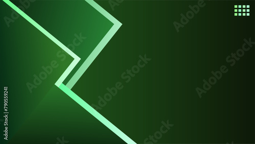 Green glowing partition type screen frame background