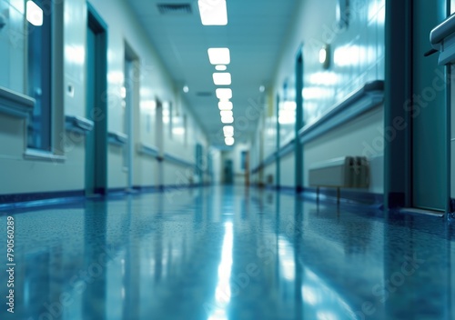 Sterile Hospital Corridor © peacehunter