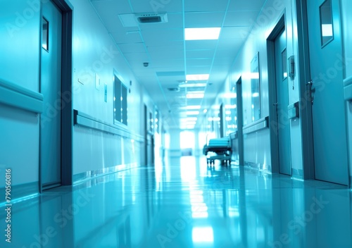 Modern Hospital Corridor