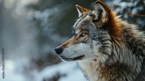 Winter Gaze of the Mexican Wolf