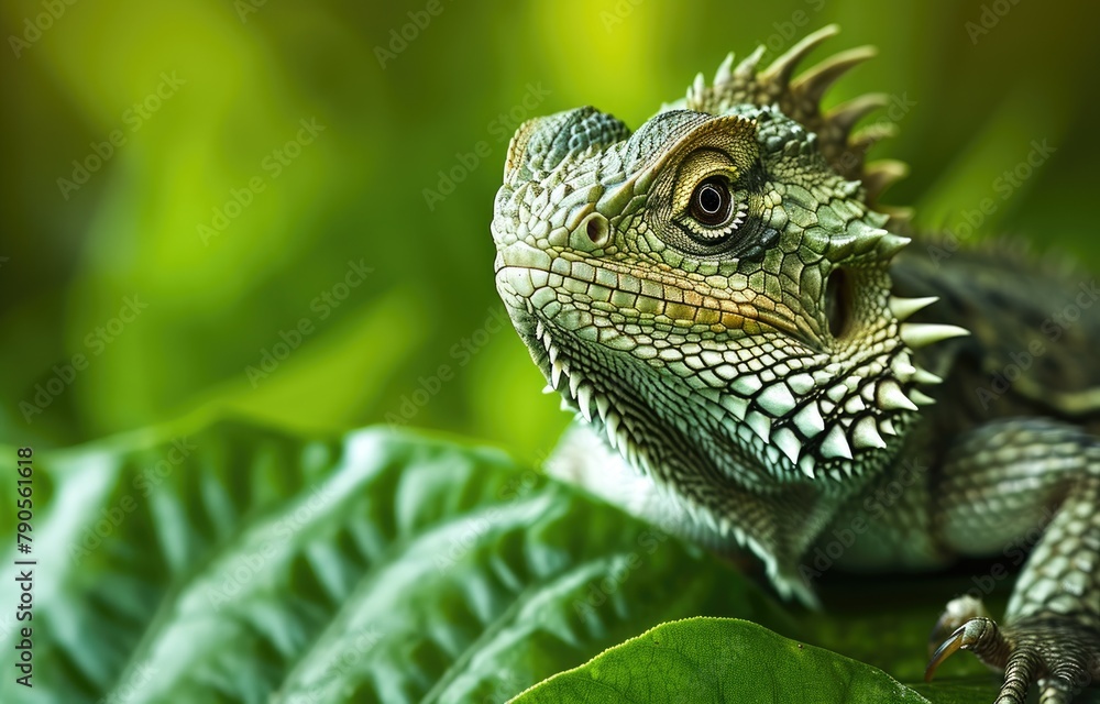 Green Iguana in Natural Habitat Green Iguana in Natural Habitat