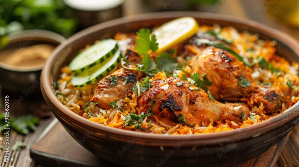 Bowl of chicken, rice, and lemon wedge Bowl of chicken, rice, and lemon wedge