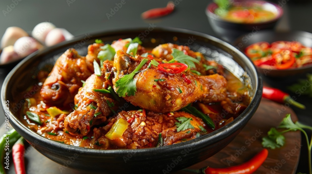 Bowl of meat and vegetable food Bowl of meat and vegetable food