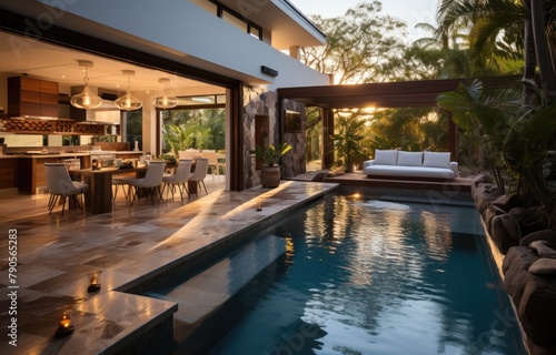 Elegant Modern Home with Pool © peacehunter
