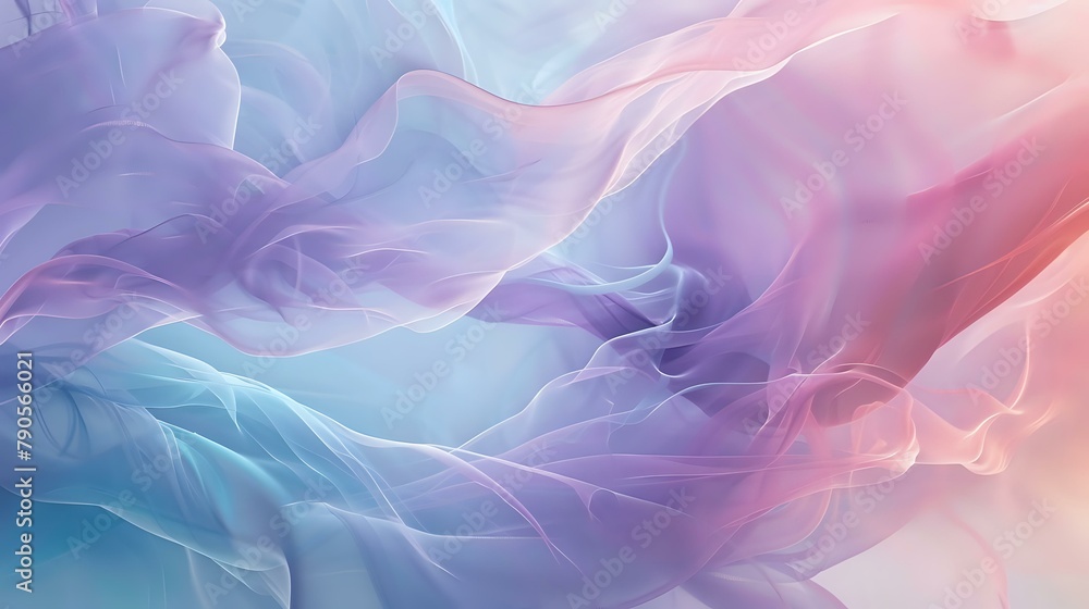 Tranquil Ethereal Grace in Abstract Fluidity Tranquil Ethereal Grace in Abstract Fluidity